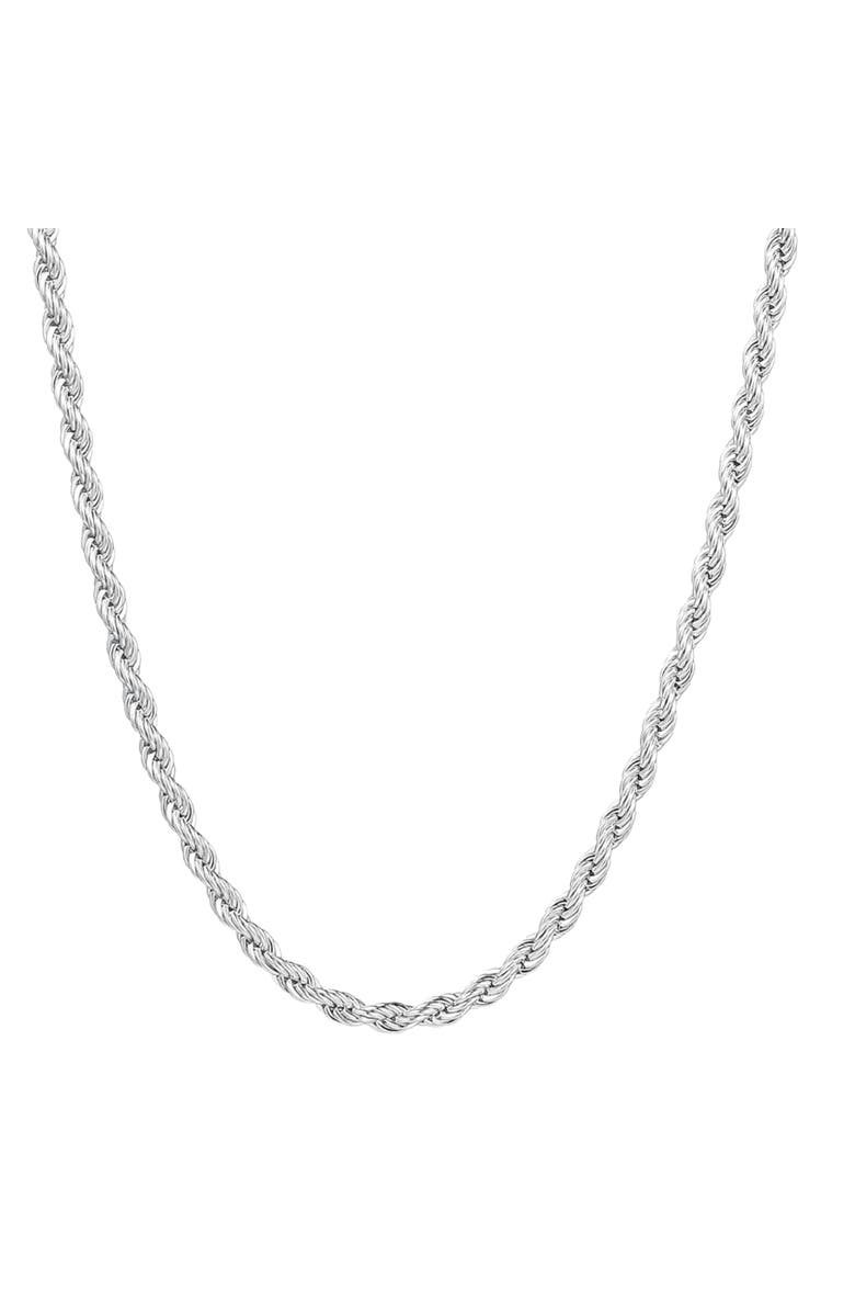 Donatello Gian Sterling Silver Thick Twisted Necklace, Main, color, Silver