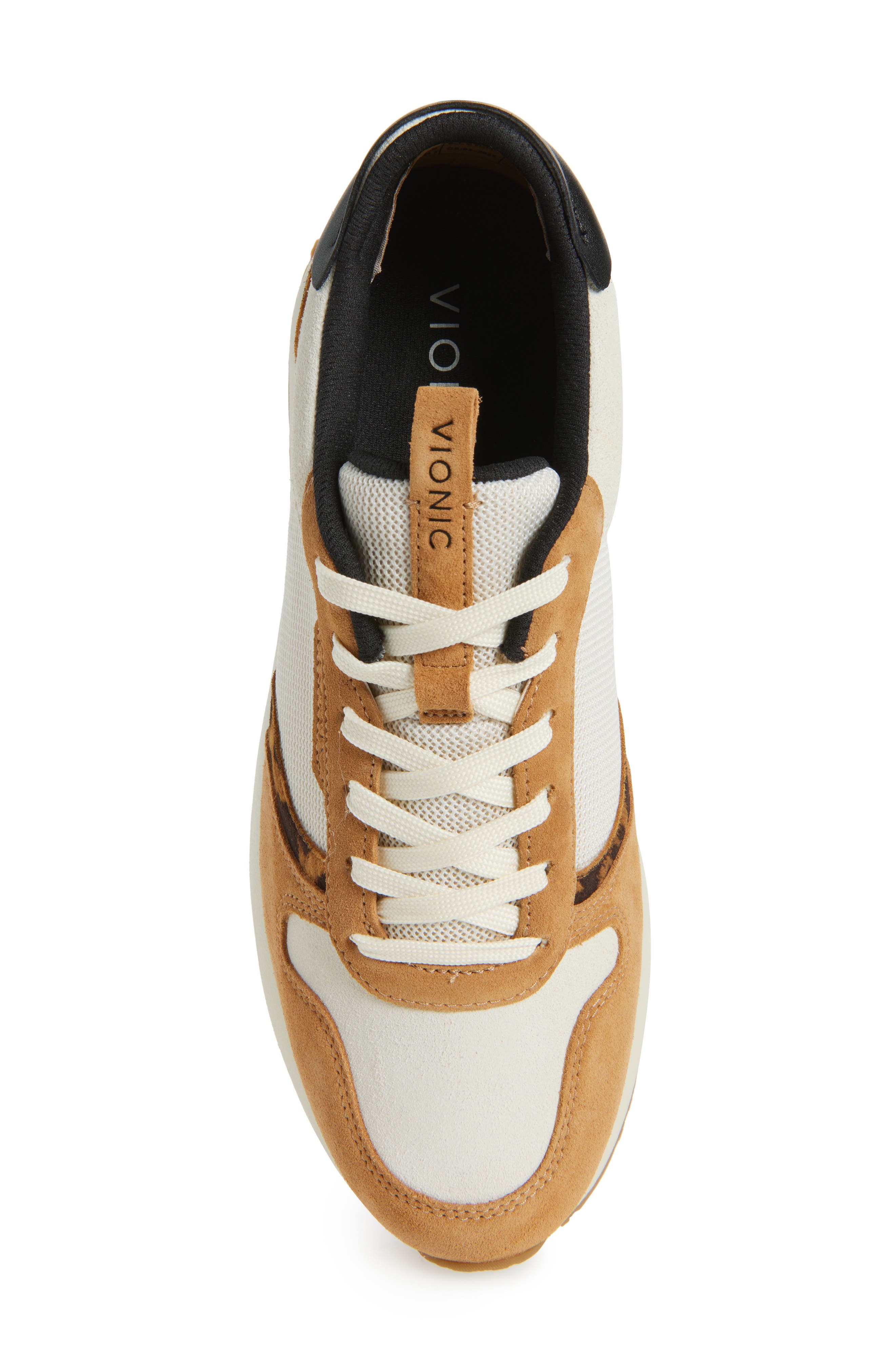 Vionic Monarch Sneaker, Alternate, color, Ivory/ Leopard