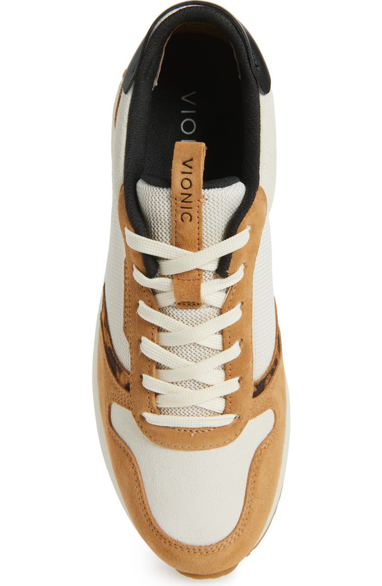 Vionic Monarch Sneaker, Alternate, color, Ivory/ Leopard