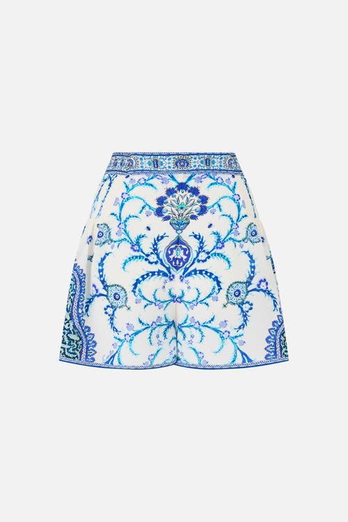 Camilla Shorts With Side Flounce Isnik Lullaby In Neutral