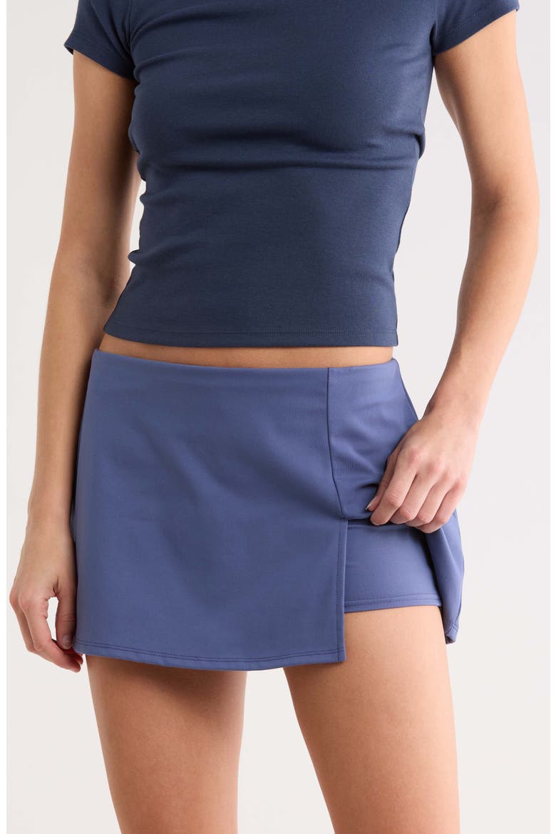 Knit Miniskort, Alternate, color, BLUE INDIGO