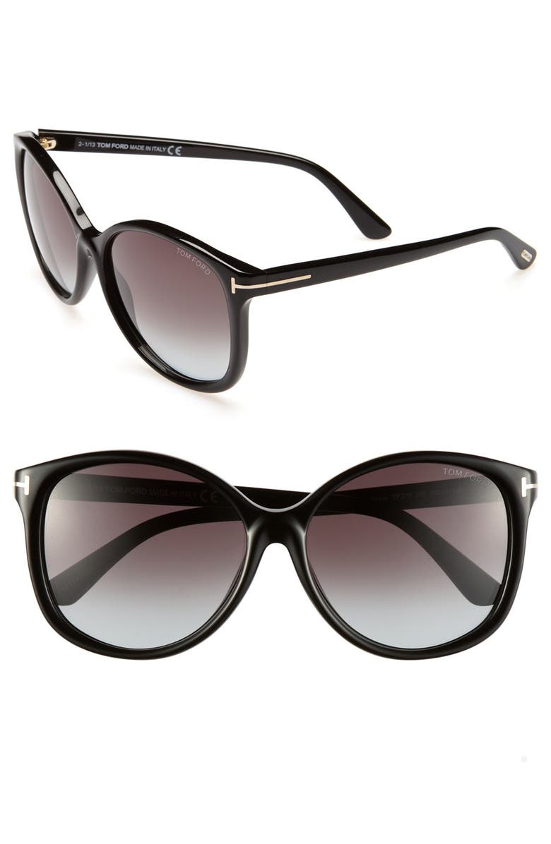 TOM FORD Alicia 59mm Sunglasses, Main, color, 