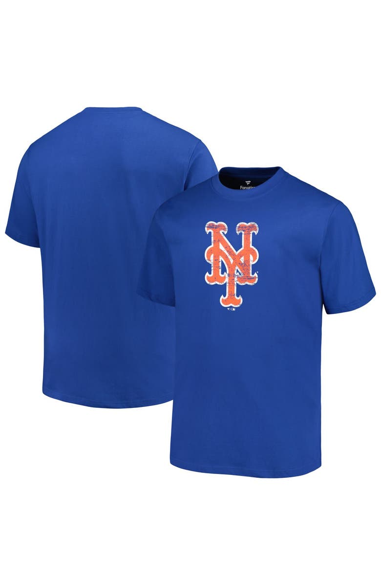 PROFILE Men's Profile Royal New York Mets Big & Tall Primary Logo T-Shirt, Alternate, color, Royal