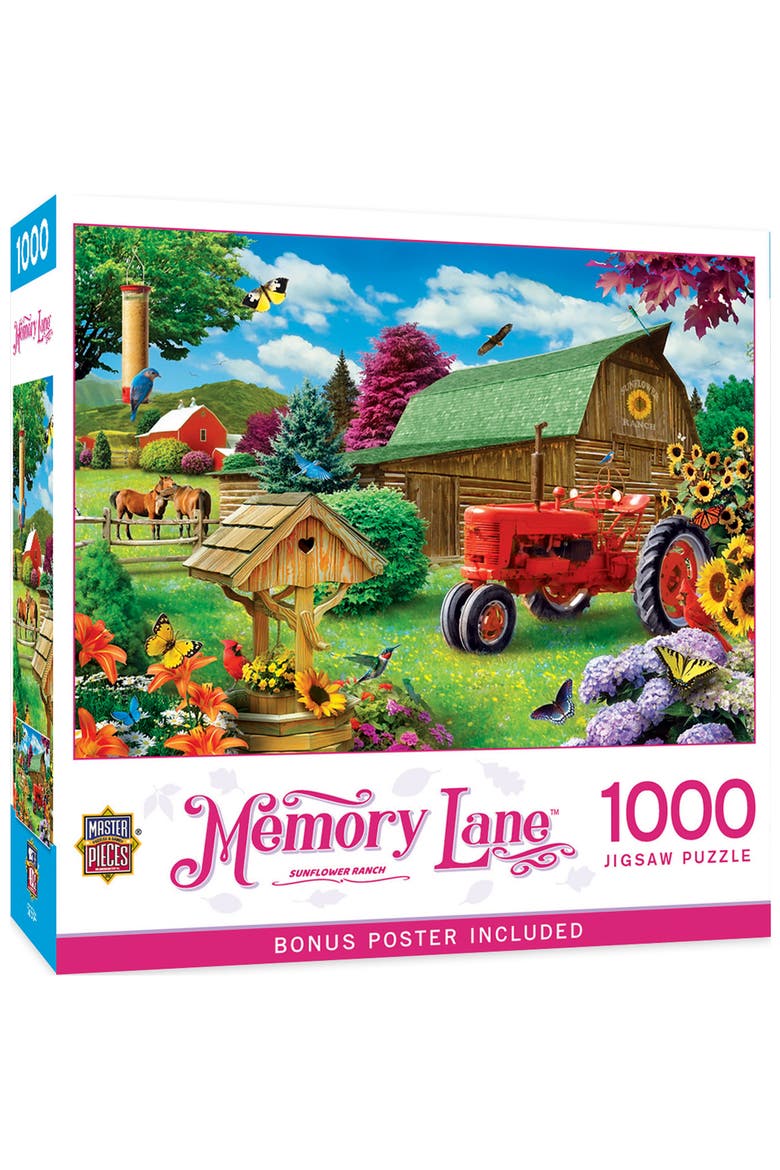 Sunflower Ranch 1000 Piece Jigsaw Puzzle, Main, color, Multicolor