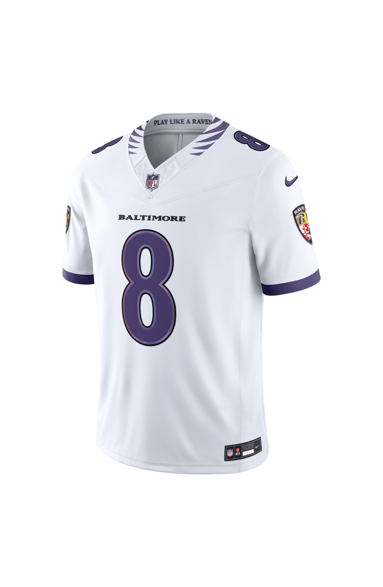 Nike Men's Nike Lamar Jackson White Baltimore Ravens Vapor F.U.S.E. Stitched Limited Jersey, Alternate, color, White