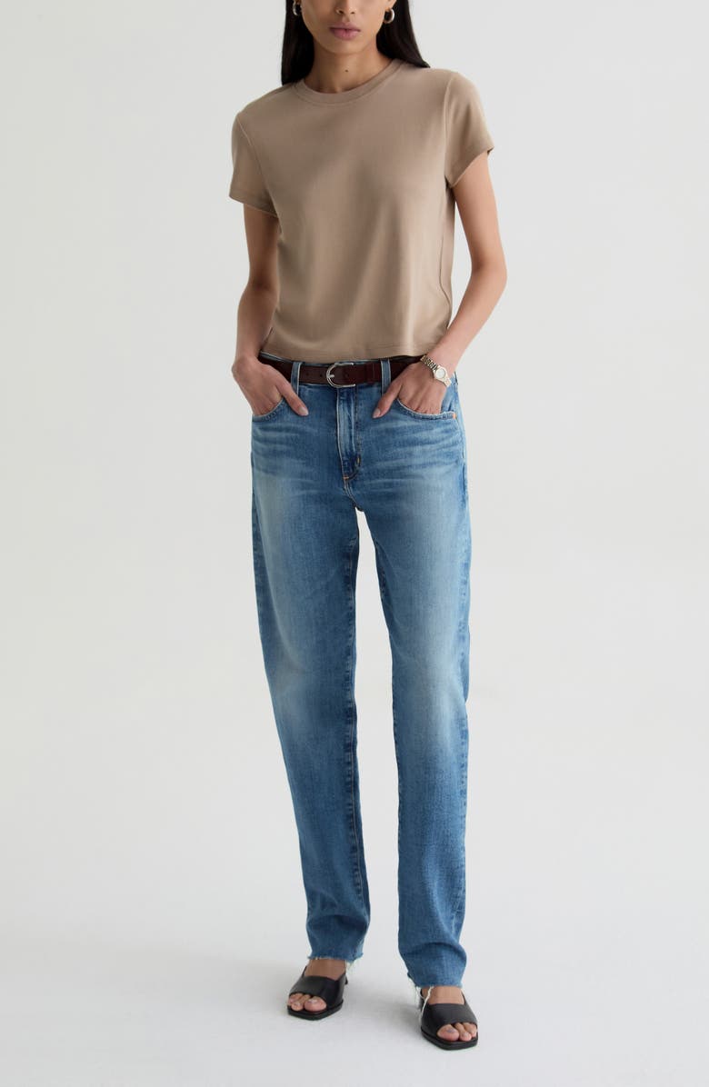 AG The Boyfriend Mid Rise Straight Leg Jeans, Alternate, color, American West