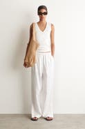 COS Elasticated Linen Barrel-leg Pants