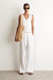 COS Elasticated Linen Barrel-leg Pants