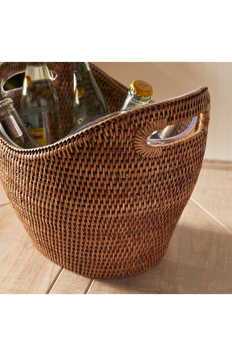 Napa Home & Garden Burma Rattan Beverage Tub Large, Alternate, color, Brown