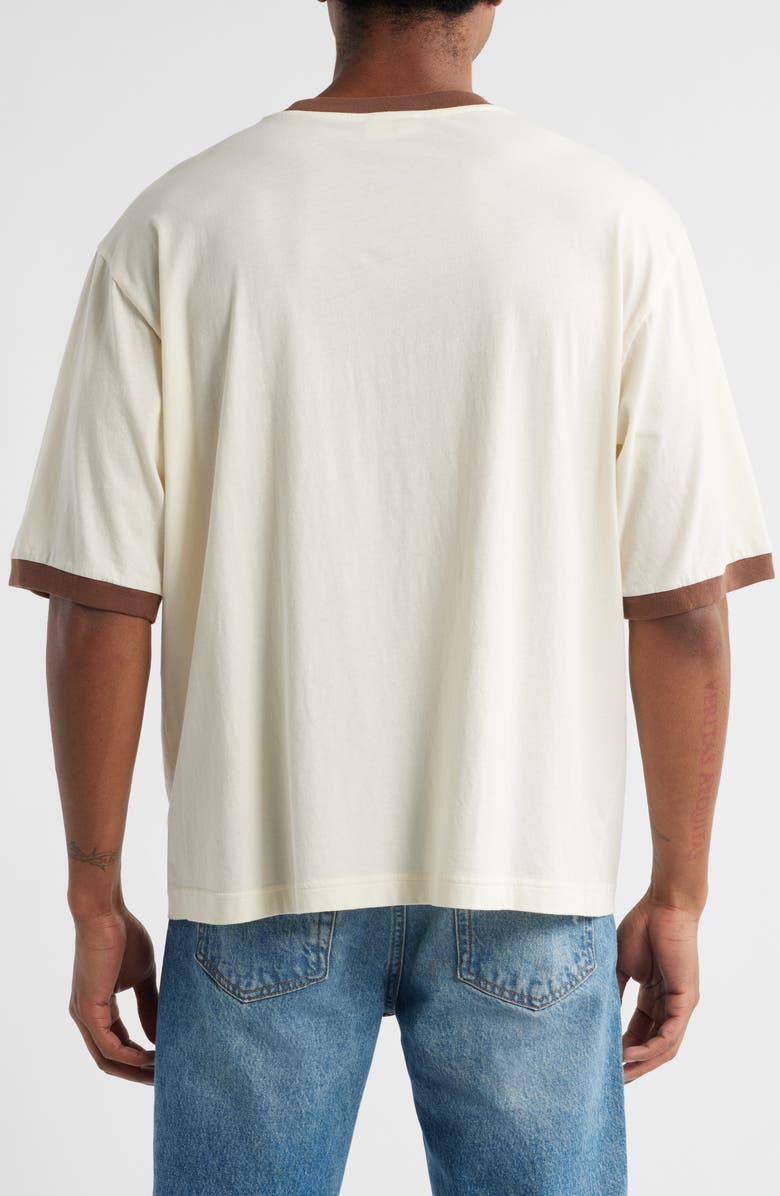 Elwood Trophy Ringers Oversize Organic Cotton Pocket T-Shirt, Alternate, color,