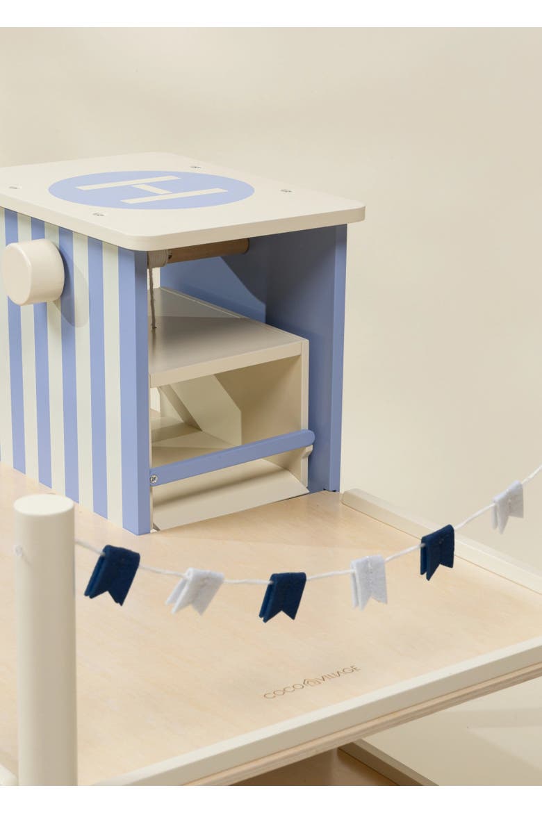 Oversized Wooden Parking Garage Playset, Alternate, color, Natural Wood