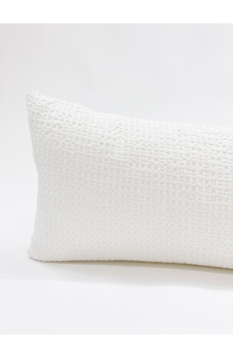 Anaya Cool Cotton Waffle Weave Pillow Cover Only, Alternate, color, White
