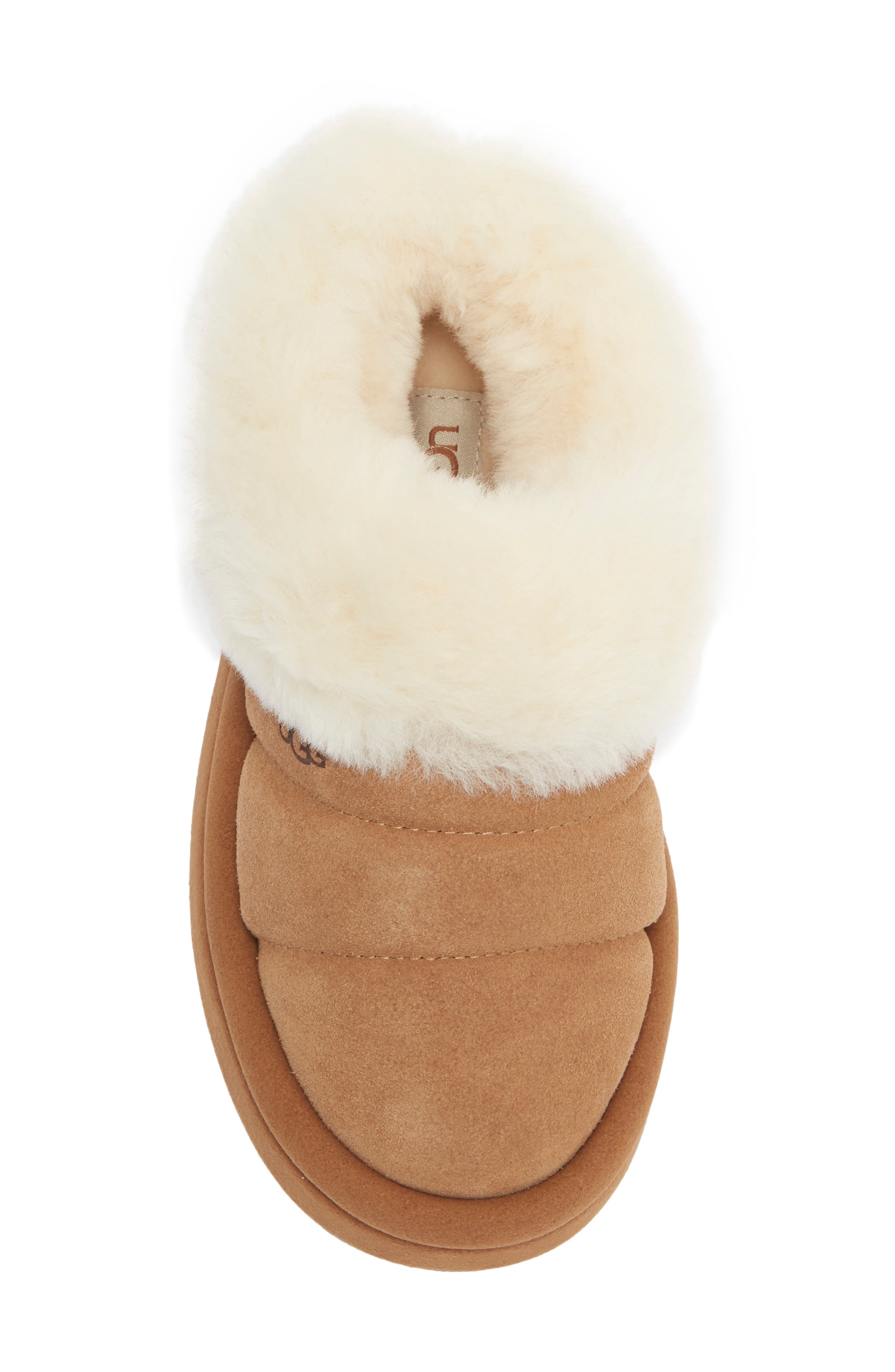 Kids' Tazzlita Faux Fur Clog, Alternate, color, CHESTNUT
