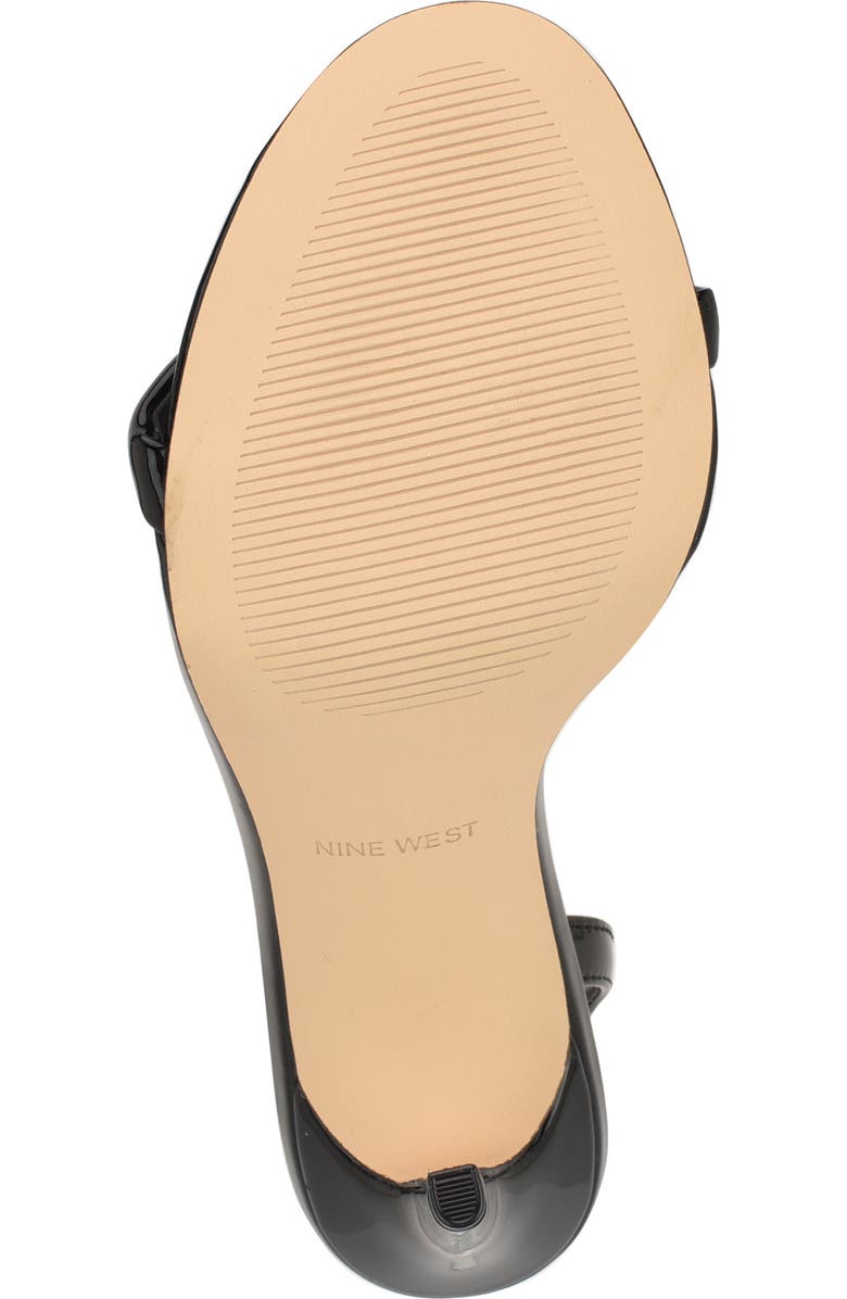 Nine West Mandey Ankle Strap Sandal, Alternate, color, Black