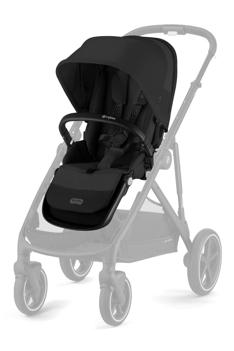 Gazelle S Second Seat, Alternate, color, MOON BLACK