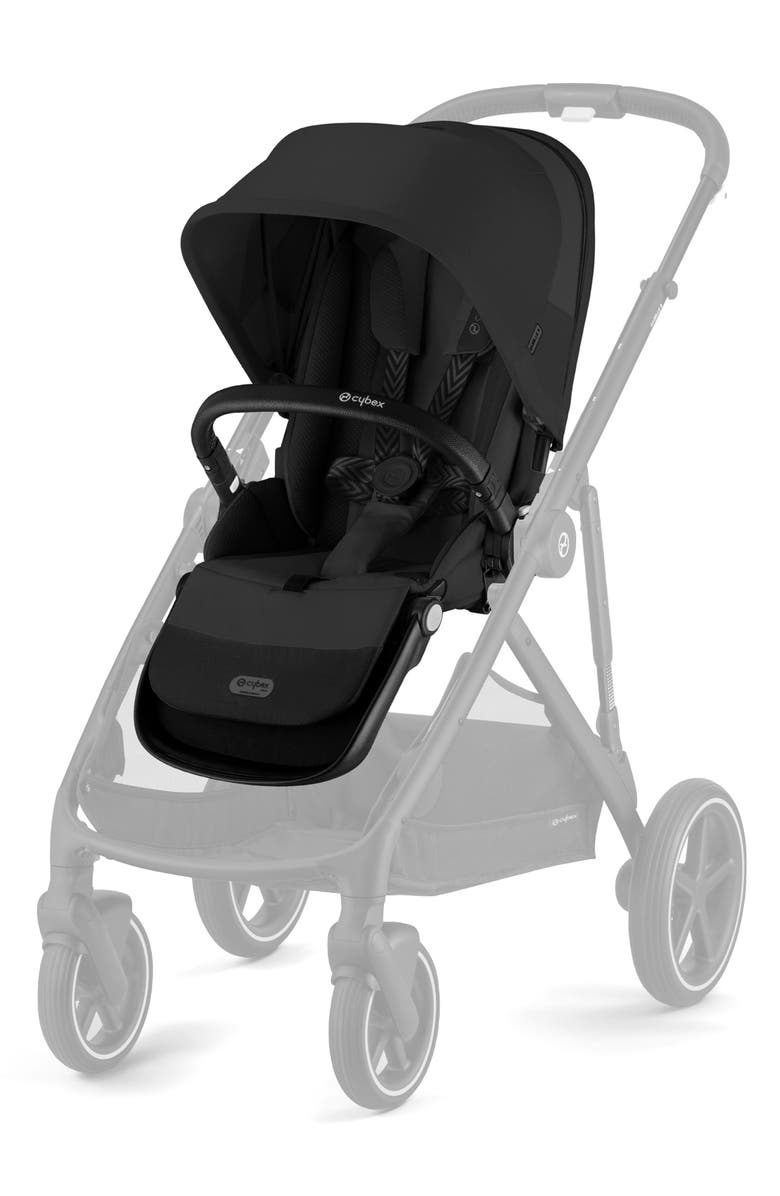 CYBEX Gazelle S Second Seat, Alternate, color, Moon Black