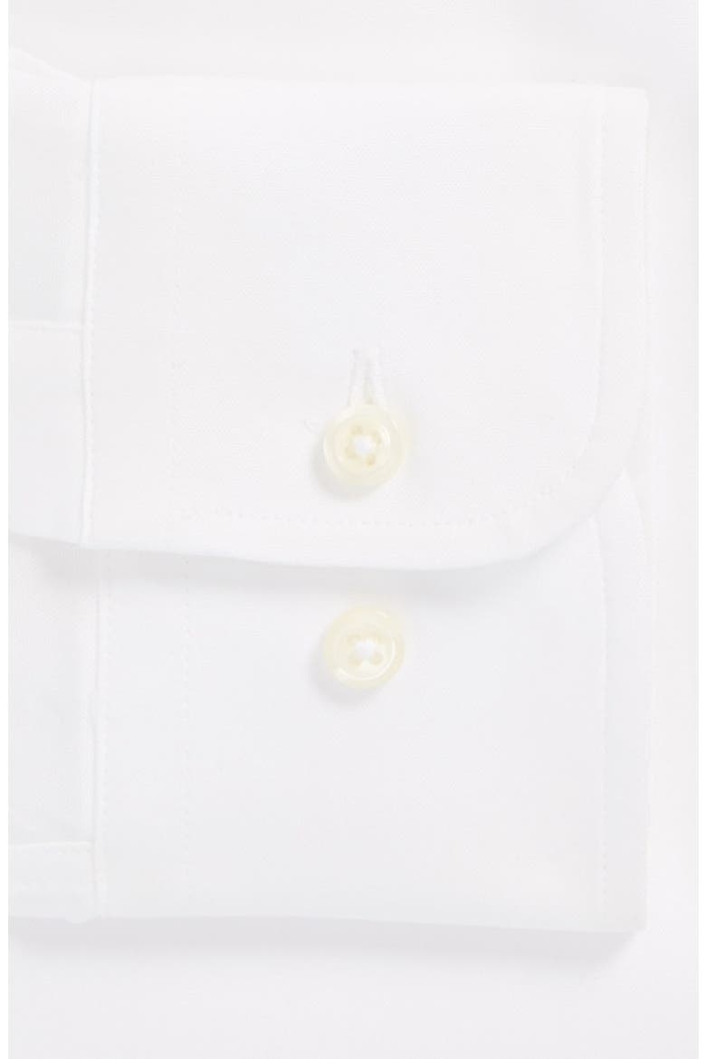 Regular Fit Pinpoint Cotton Oxford Button Down Dress Shirt, Alternate, color, WHITE