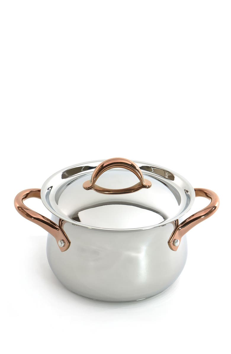 BergHOFF Ouro Gold 8" Dutch Oven with Lid, Main, color, Silver