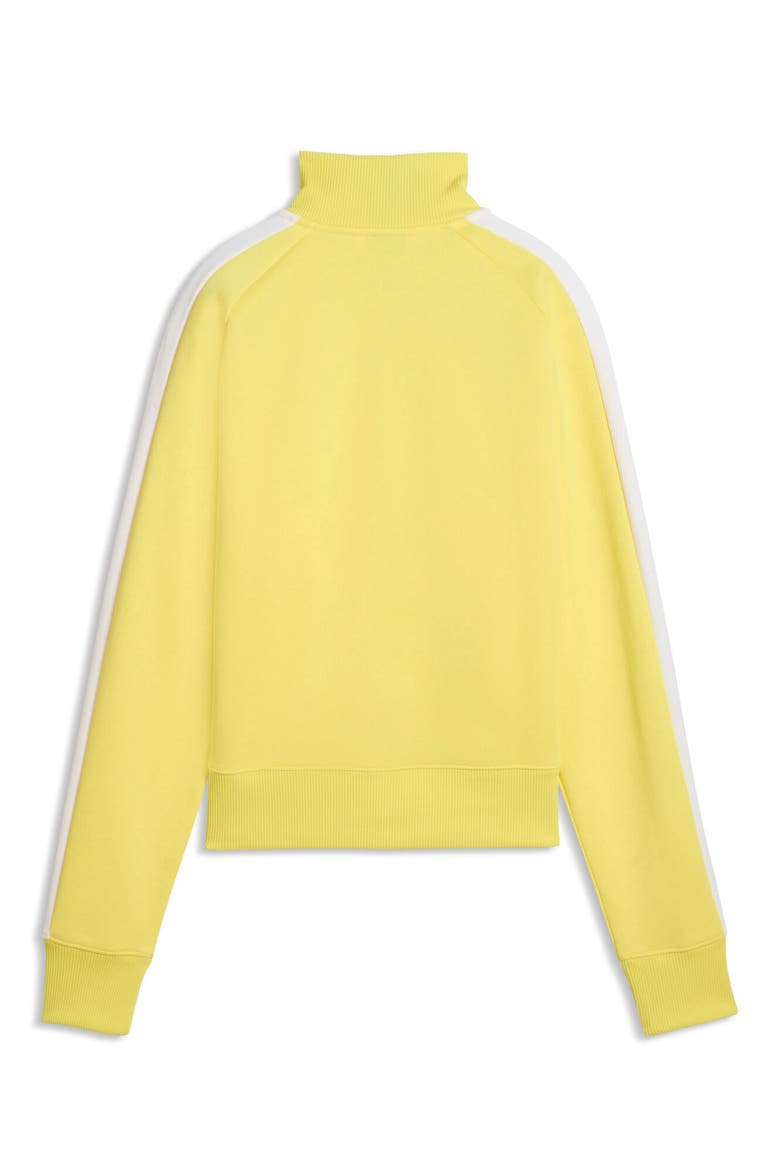 T7 Always On Crop Track Jacket, Alternate, color, LEMON MERINGUE