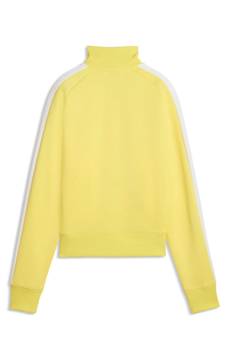 PUMA T7 Always On Crop Track Jacket, Alternate, color, Lemon Meringue