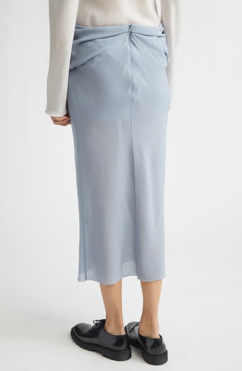 RIER Draped Bias Cut Wool Skirt, Alternate, color, Avio Gaze