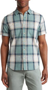 Lucky Brand Mason Short Sleeve Workwear Button-Up Shirt