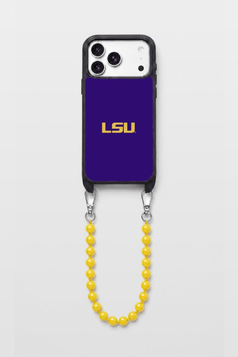 LSU Phone Wristlet Set - iPhone 17 Pro / 17 Pro Max, Main, color, Yellow - 17 Pro Max