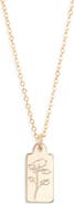 Set & Stones Tawney Birth Flower Pendant Necklace