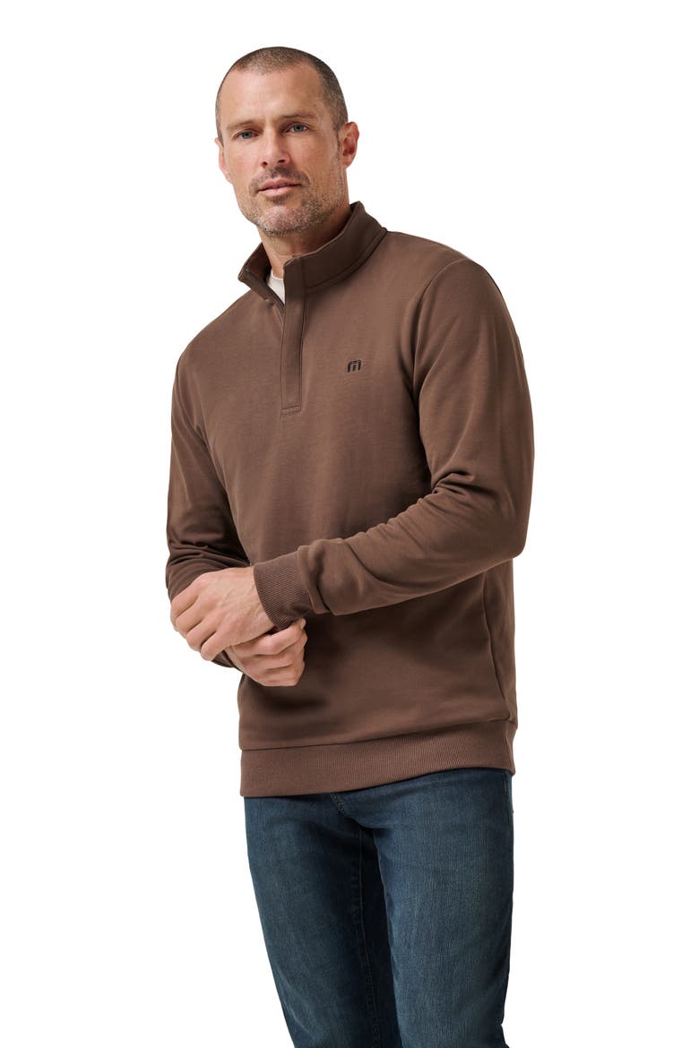 Cloud 2.0 Quarter Zip Pullover, Alternate, color, CHOCOLATE BROWN