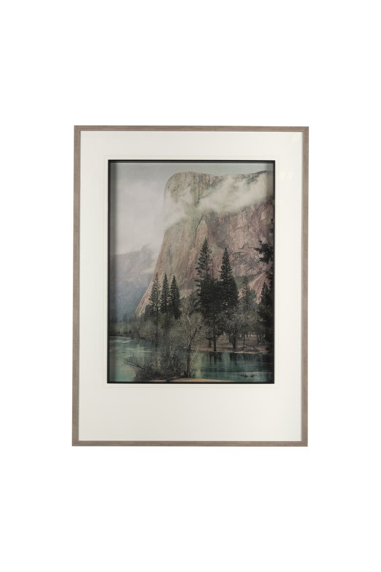 El Capitan by  Studio a Hand Embellished Textured Framed Art Photograph Matted under Glass, Main, color, Beige