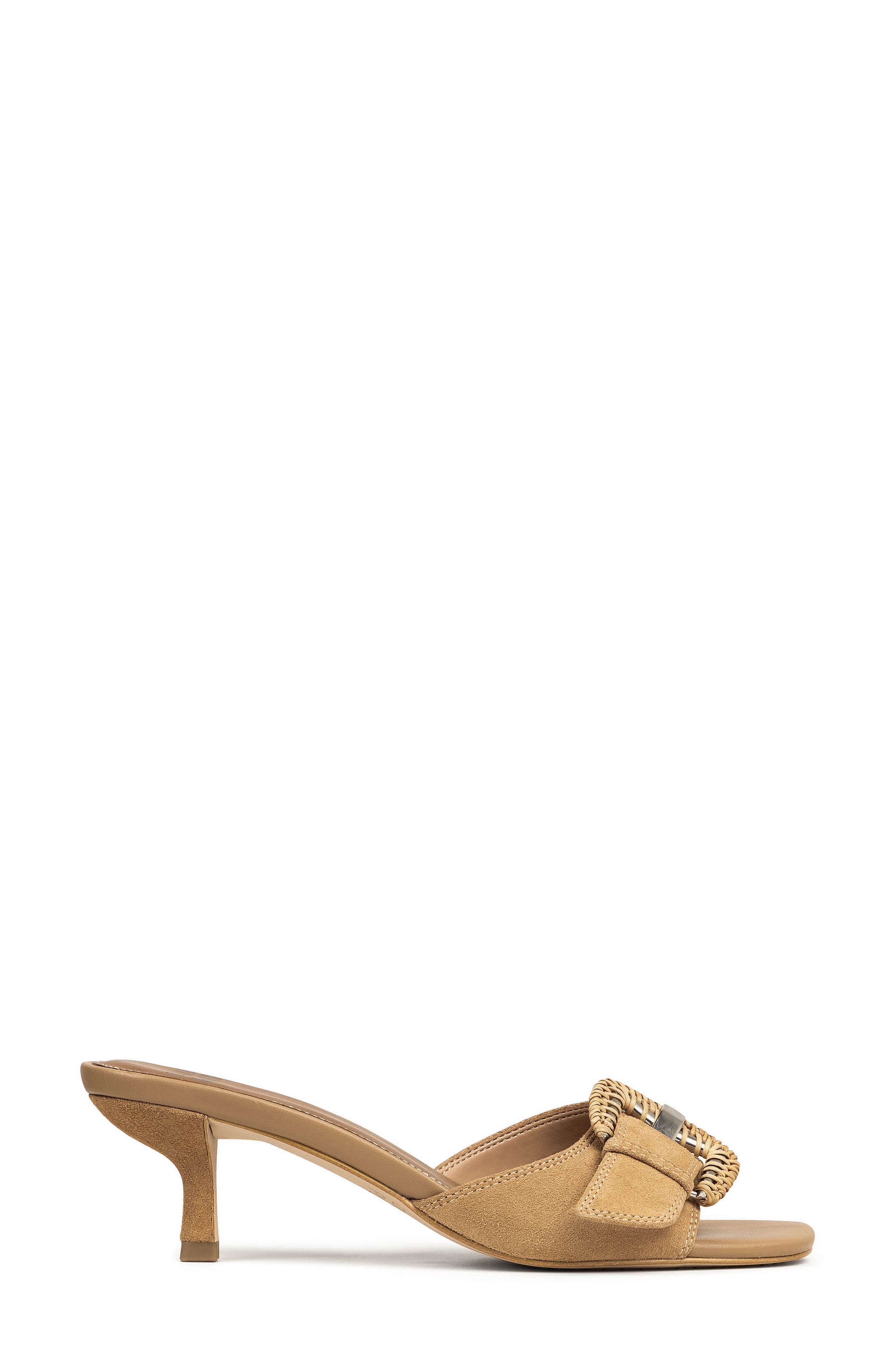 Donald Pliner Cherry Buckle Mule Sandal, Alternate, color, Camel