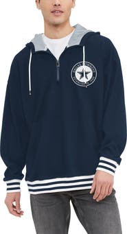 Tommy Hilfiger Men's Tommy Hilfiger Navy Dallas Cowboys Aaron Quarter-Zip Hoodie