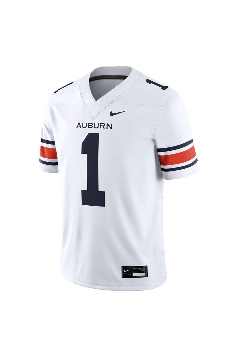 Men's Nike White Auburn Tigers Away Football Game Jersey, Alternate, color, White