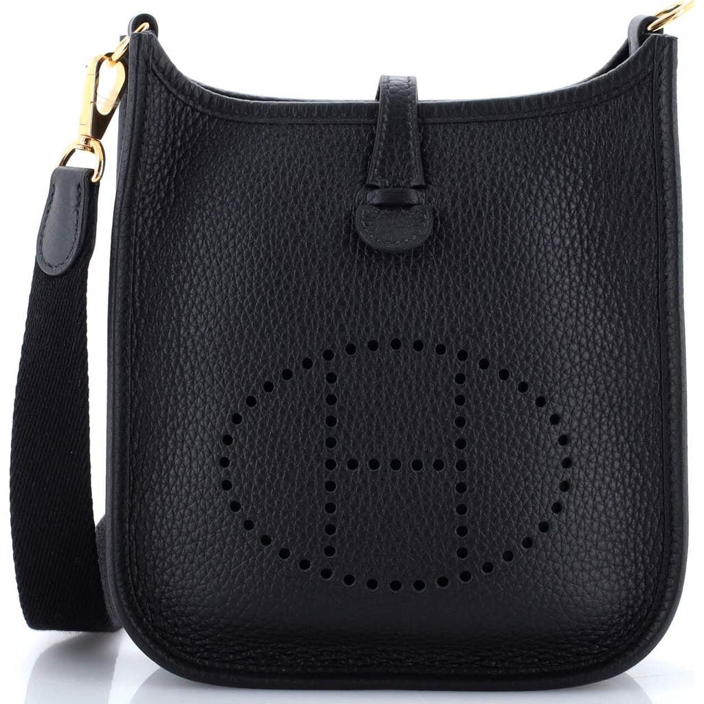 Pre-owned Hermes Hermes Evelyne Bag Gen Iii Clemence Tpm In Black