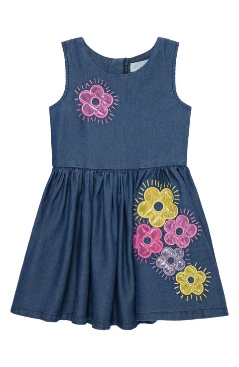 Kids' Groovy Flowers Sleeveless Dress (Toddler, Little Kid & Big Kid)