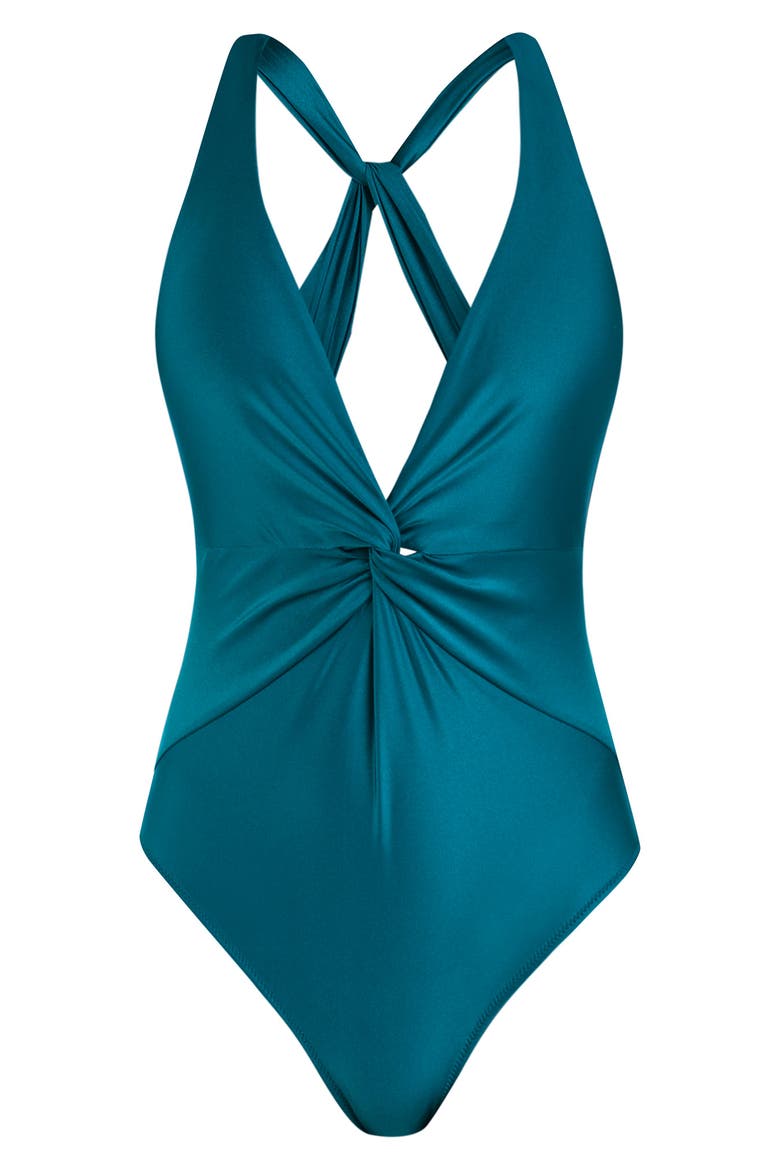 Hadley Shimmer One-Piece Swimsuit, Alternate, color, VIRIDIAN