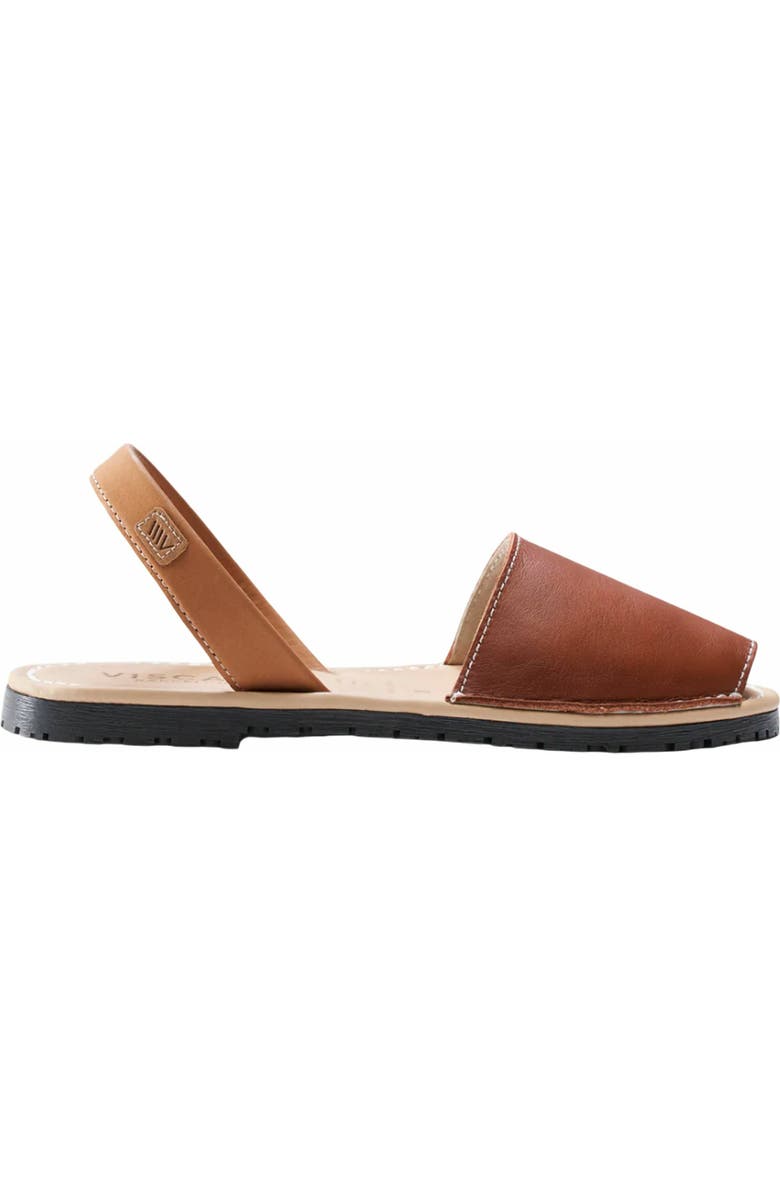 VISCATA Menorquina Leather Avarca Sandals, Main, color, Sahara