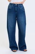 DAZE Hero High Waist Pleat Baggy Jeans