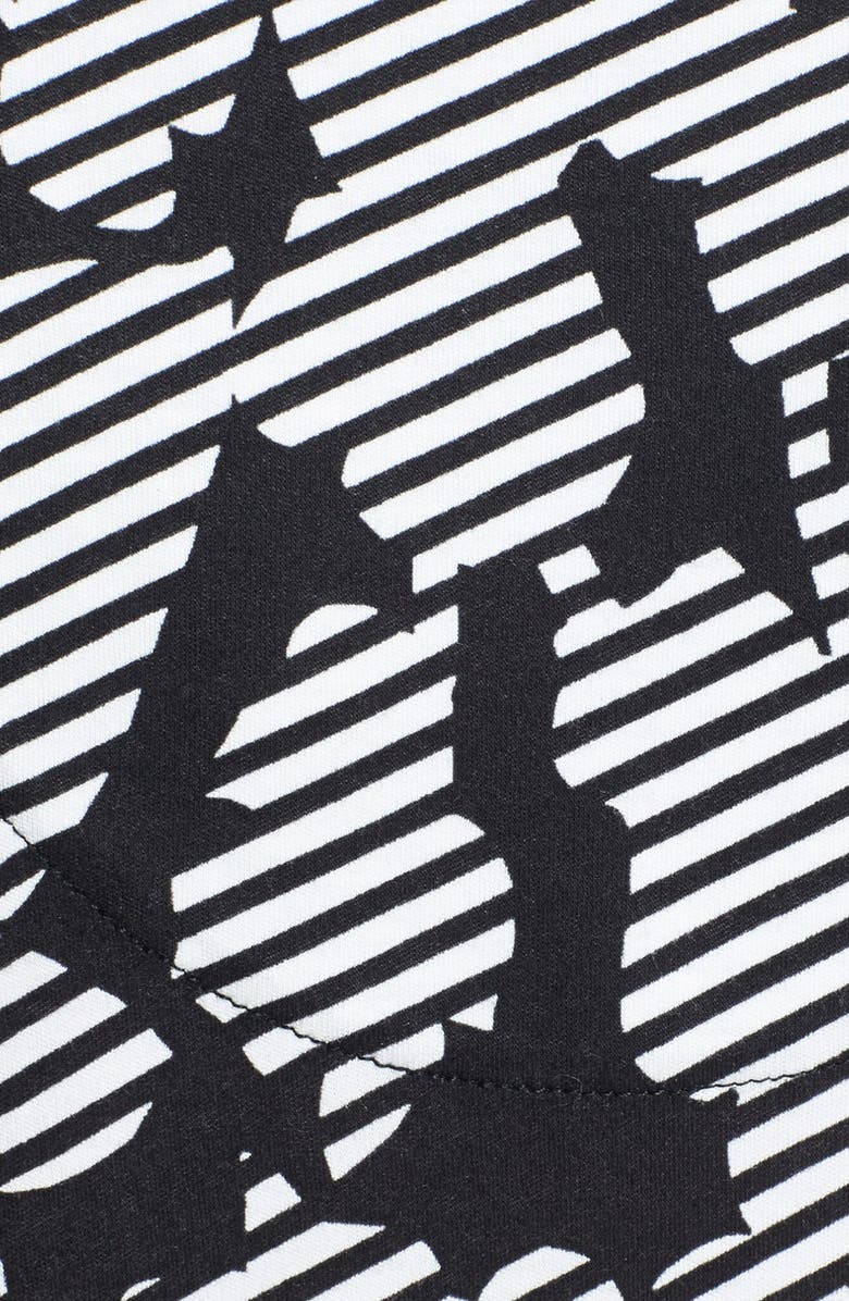 BOSS Elbow Sleeve Print Jersey Top, Alternate, color, 