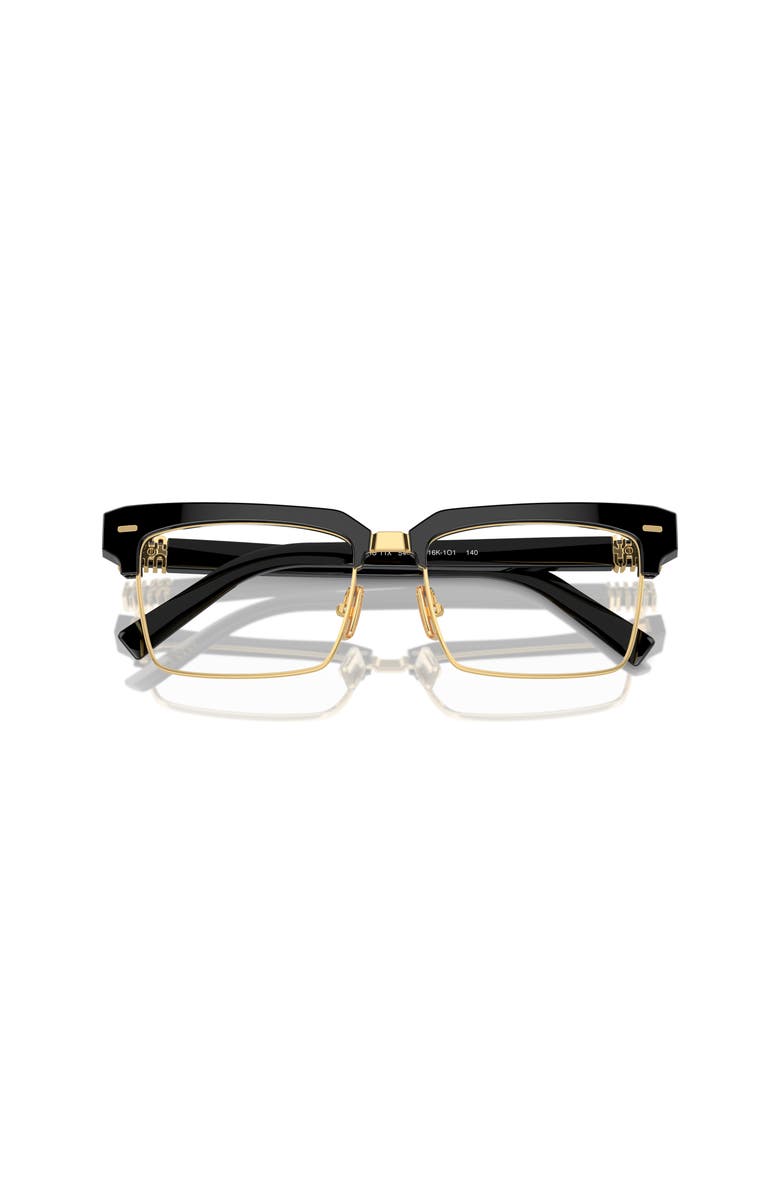 Miu Miu 54mm Rectangle optical glasses, Alternate, color, Black