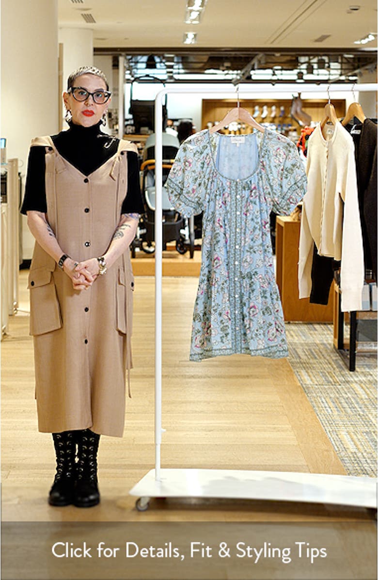 Elodie Floral Drop Waist Minidress, sales video thumbnail