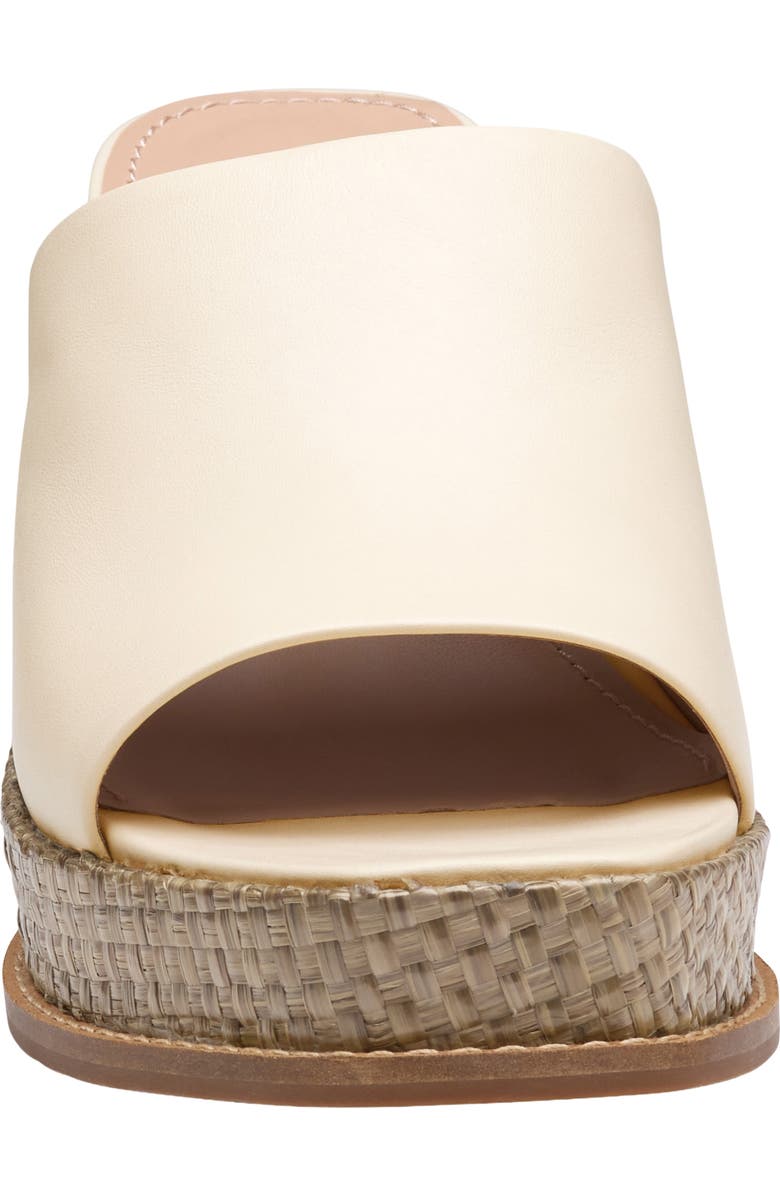 Johnston & Murphy Mallory Platform Wedge Slide Sandal, Alternate, color, Bone Nappa Leather