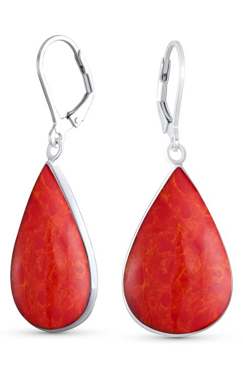 Sterling Silver Teardrop Earrings