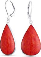 BLING JEWELRY Sterling Silver Teardrop Earrings