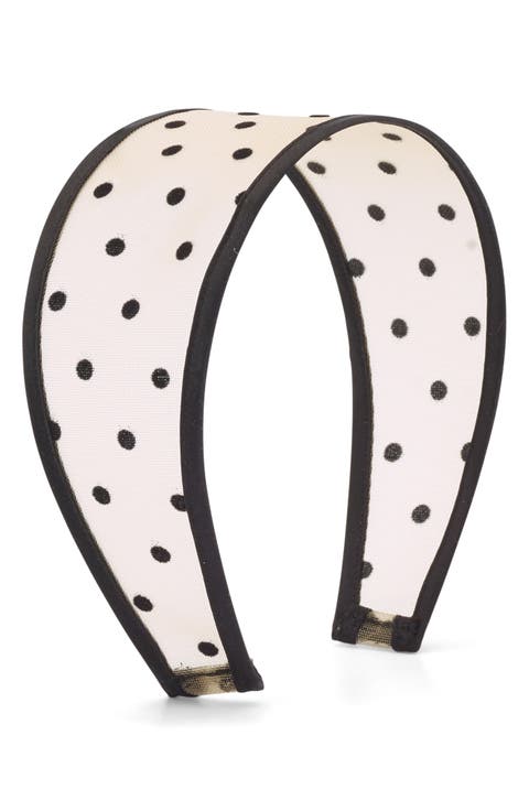 Giselle Wide Polka Dot Sheer Headband