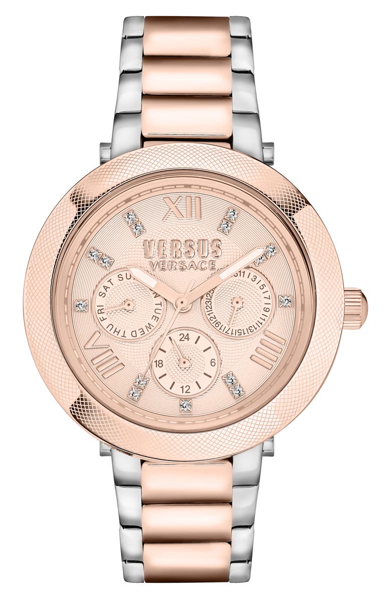 VERSUS Versace Versus Camden Market Two-Tone Bracelet Watch, 38mm, Main, color, 