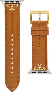 Tory Burch The Kira Leather 20mm Apple Watch® Watchband