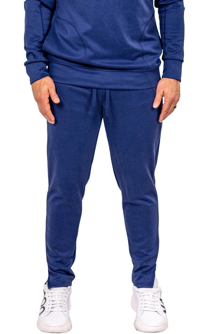 Marthyr Ribbed Performance Joggers, Main, color, BLUE