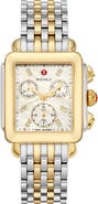 MICHELE Deco Diamond Chronograph Bracelet Watch, 33mm