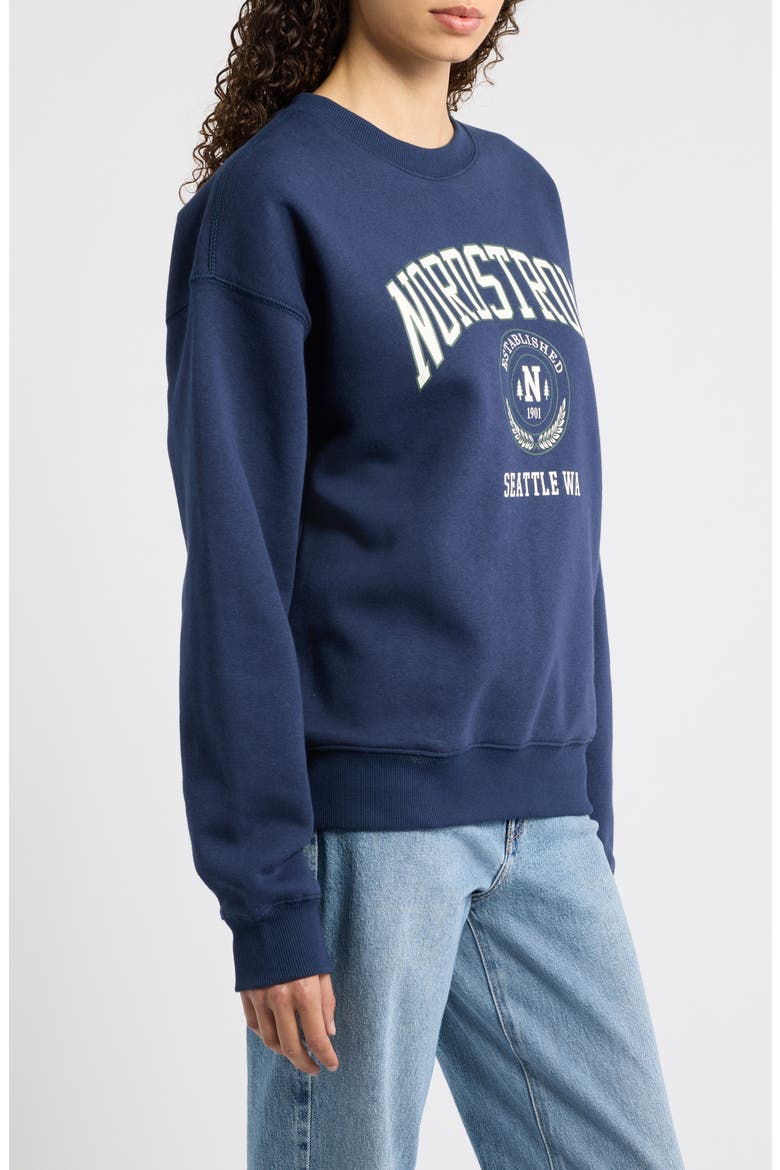 125th Graphic Fleece Sweatshirt, Alternate, color, NAVY IRIS